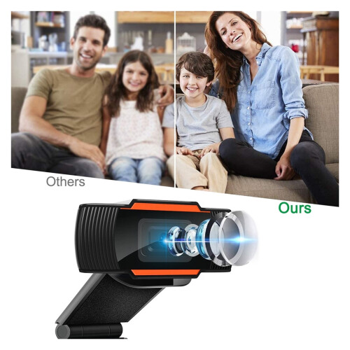 Κάμερα Webcam 1080P720P Full HD με μικρόφωνο, κάμερα Web USB για PC, φορητό υπολογιστή, ζωντανή 2