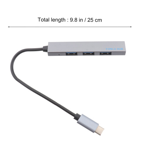 Προσαρμογέας USB2.0Hub4-σε-1Hub Σταθμός δεδομένων πολλαπλών θυρών USB Hub για φορητό 1