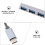 2 Pieces Hub Expansion Transfer Adapters Portable Data USB Multi Charger Multi-Port 2.0 6