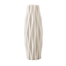 Vaso de flores decorativo para casa, com bacia de água para jardinagem, vaso de plástico branco imitando cerâmica, cesto de flores decorativo.