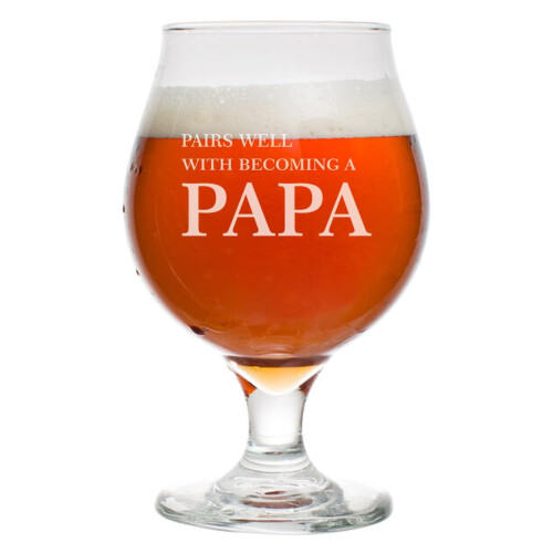 Ποτήρι μπύρας βελγικής μπύρας Tulip 16oz με στέλεχος, ταιριάζει τέλεια με την