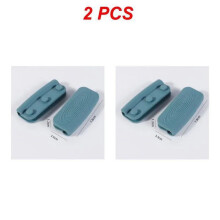 1 a 4 unidades de protetores anti-escaldantes para fritura, em silicone fundido, para utensílios de cozinha, com clipe para alça de panela, design