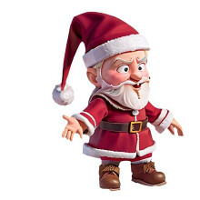Ruhiku GW Julgransprydnader i harts, kompatibel med premium julgransdekorationer, roliga hängande figurer, julklappar