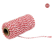 Winysin Tweekleurige katoenen bakkersgaren, touw, rustieke landelijke handgemaakte accessoires