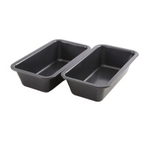 2-teiliges Brotbackformen-Set, antihaftbeschichtet, aus Kohlenstoffstahl, Kastenform, Toastform