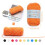 10-pack Bomullsgarn, Bomullsstickning, Virkgarn150g multifärg 6