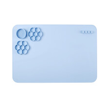 Tapete de silicone estético Jacenvly para pintura, aquarela e confecção de joias DIY, tapete de arte antiaderente com suporte para tinta,