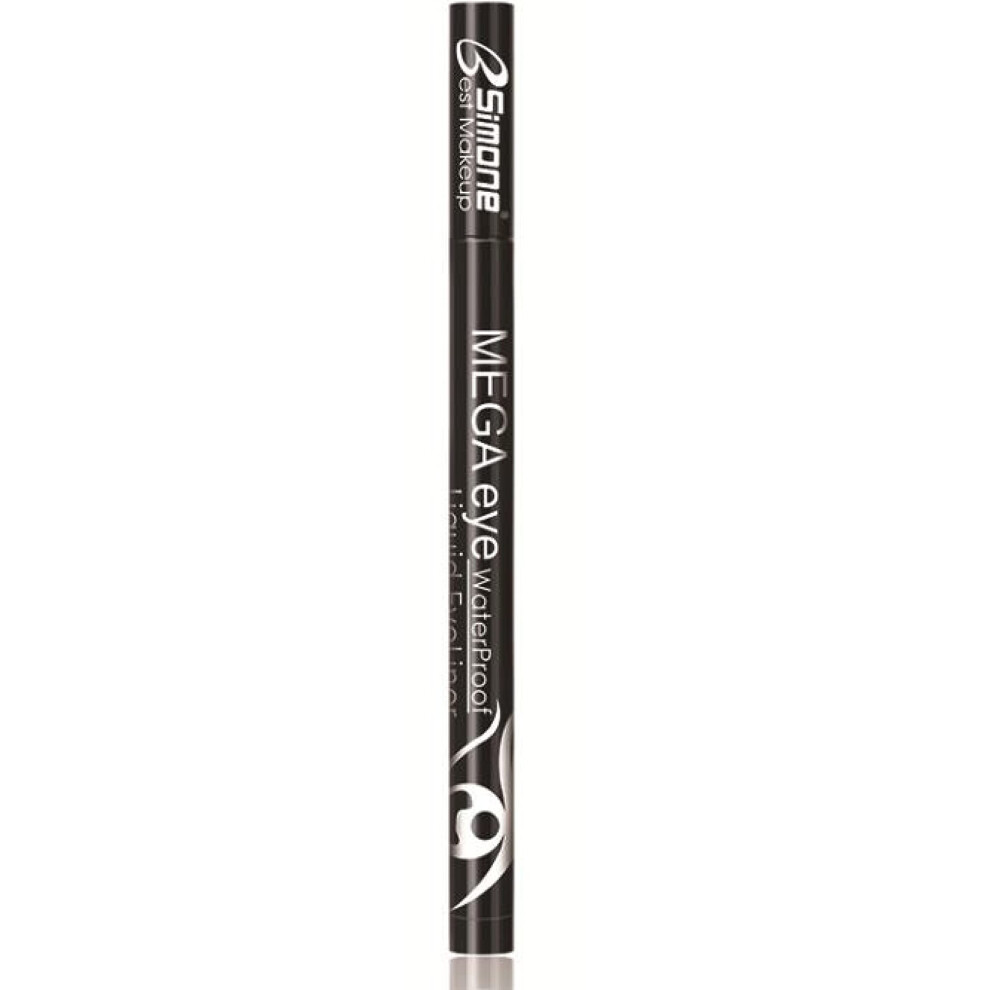 Black Waterproof Liquid Eyeliner Pen Cool 24H Wear Smudge Proof Quick Dry Precision Tip