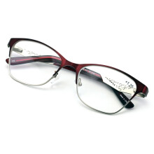 Ochelari de citit cu ramă optică Cateye de dimensiuni mari, premium, pentru femei - ochelari de citit metalici la modă - lentile transparente