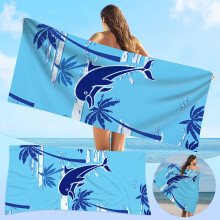 Toalla de playa de microfibra superligeras Viflosae - Grande, de secado rápido, absorbente, sin arena, con flecos a rayas, compatible con el baño