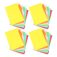 24 stk. notesbog, dagbogsetiketter, løsbladsark, udskiftningspapir, sideklassificeringspapir
