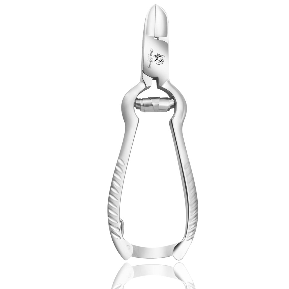 Professional Ingrown Toenail Clipper Stainless Steel Heavy Duty Cutter with Ergonomic Nonslip Grip