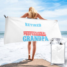 No estoy jubilado, soy un abuelo profesional. Toalla de playa de microfibra, toallas de baño, manta de playa suave para desfiles, natación, yoga,