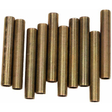 6 Inch Lamp Pipe Nipples, 1/8IP Steel All Thread Standard Lamp Pipe, 10 Pieces