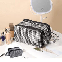 Neceser portátil Gnobogi para mujer, con compartimentos, ideal para guardar artículos de aseo de viaje. ¡Oferta imperdible!
