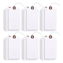240Pcs 4 3/4 X 2 3/8In Manila Labels Shipping Labels Cardboard Labels with String Hanging Labels with Reinforced Holes,B