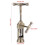Wine Bottle Opener,Portable Retro Red Wine Bottle Opener Corkscrew Cork Puller Bar Tools 3