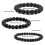 NANAHuang 6/8/10mm Φυσική Πέτρα Κόκκινες Χάντρες Βραχιόλια για Άνδρες Γυναικεία 6