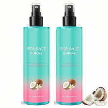 Sea Salt Hair Spray Texturizing Volumizing Mist for Beach Waves with Coconut Scent 2 Pcs