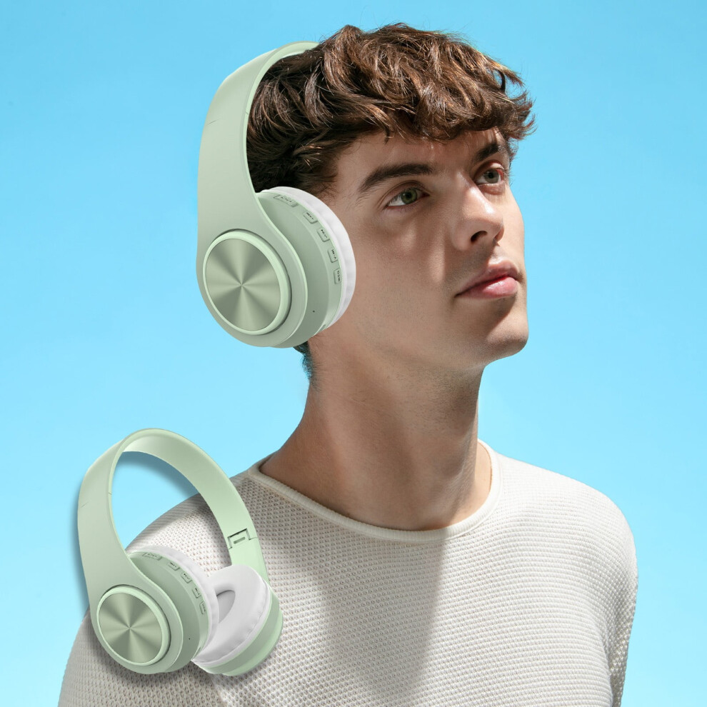 Quinlirra Easter Gifts Clearance: Bluetooth 5.0 Wireless Headset With Mic, 10 Hrs Battery, Noise Cancelling, Compatible With All Bluetooth Devices 9048212989936
