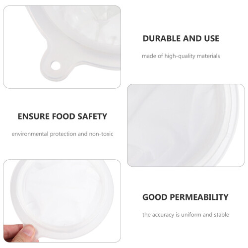 White 3 Pack Strainer Filter Colander Funnel Net Skimmer Sieve 1
