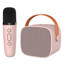 jixopn Home KTV Karaoke Speaker Bluetooth-Compatible HIFI for Girls Boys (Pink 1 to 1)