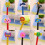 Confezione da 5 matite/penne con gomma - Animali multicolore 2