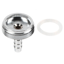 Nikou Beer Tap Cleaning Adapter Stainless Steel Faucet Cleaning Attachment1/4in Bore Cleaning Adapter