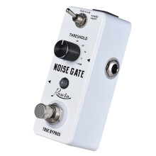 Rowin Noise Gate -kohinanvaimennuspedaali, 2 tilaa, alumiiniseoskuori, True Bypass -kitaralle