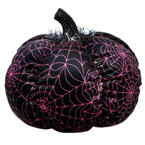 Decor de dovleac cu pânze - Negru