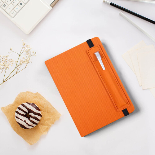 Quinlirra Back to School A5Strap Notebook Business Office Notepad insert Pen Leather Diary
