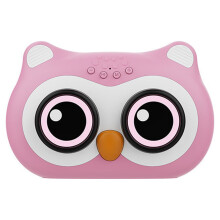 Pink Cartoon Owl Bluetooth 5.0 Speaker, Mini Desktop Audio Amplifier, Compatible with All Bluetooth Devices, Cute Gift for Outdoor Use