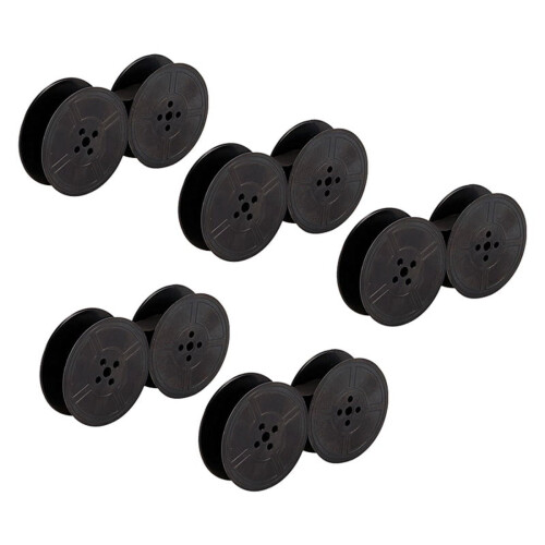 ckepdyeh5Pcs Κορδέλα Γραφομηχανής με Δύο Καρούλια Ανταλλακτικό Πακέτο με Δύο Καρούλια