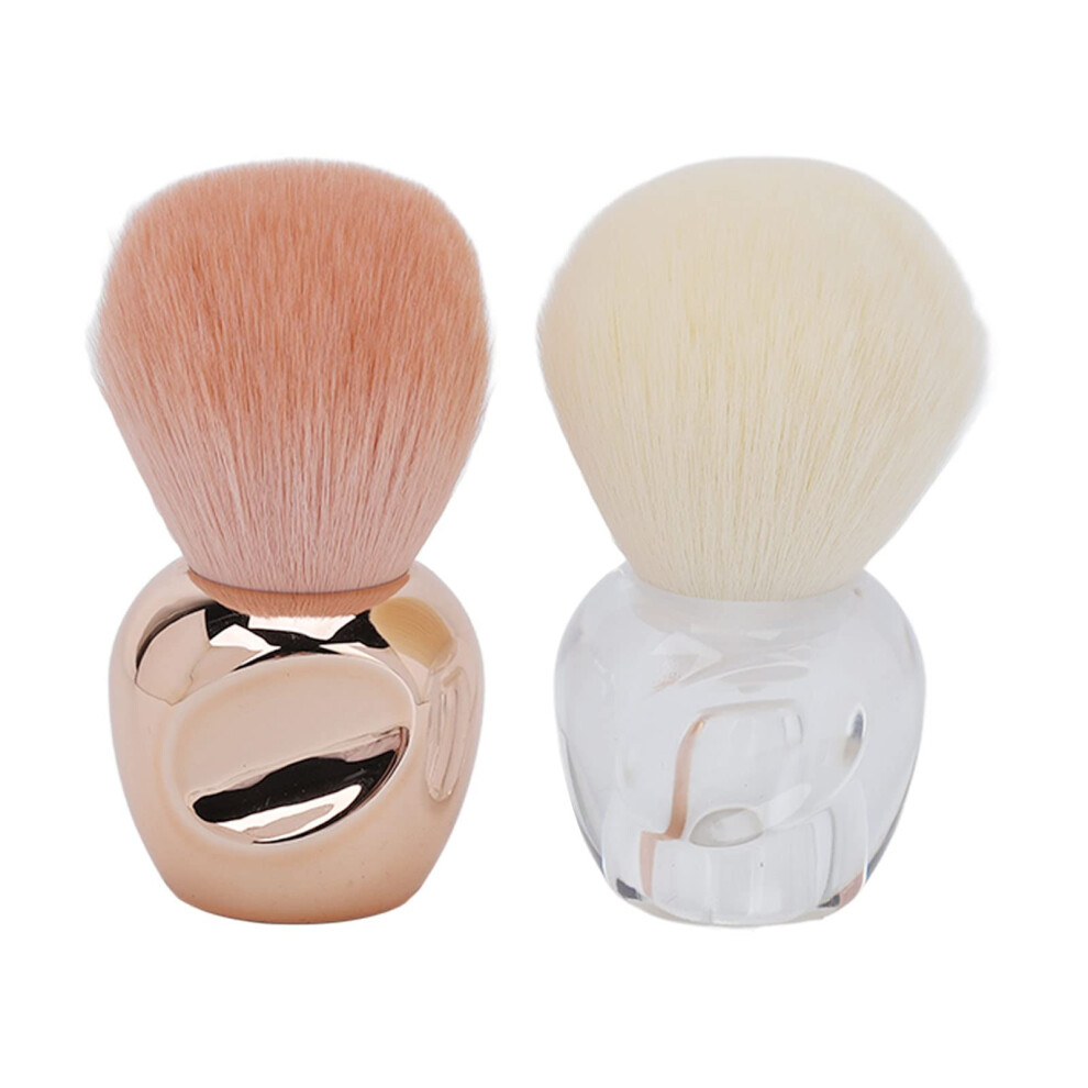 Nail Dust Brush Set 2Pcs with Ergonomic Comfort Grip for Acrylic Nails and Makeup Powder