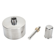 Brûleur de lampe à alcool en acier inoxydable 304 400 ml finition argentée épaissie
