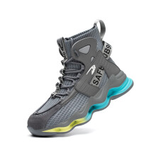 Steel Toe Safety Shoes for Men and Women, Breathable Lightweight Puncture Proof Work Sneakers Grey 10 UK