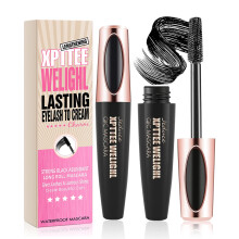 4D Silk Fiber Waterproof Mascara Long Lasting Volumizing and Lengthening Lash Makeup 1 Pack