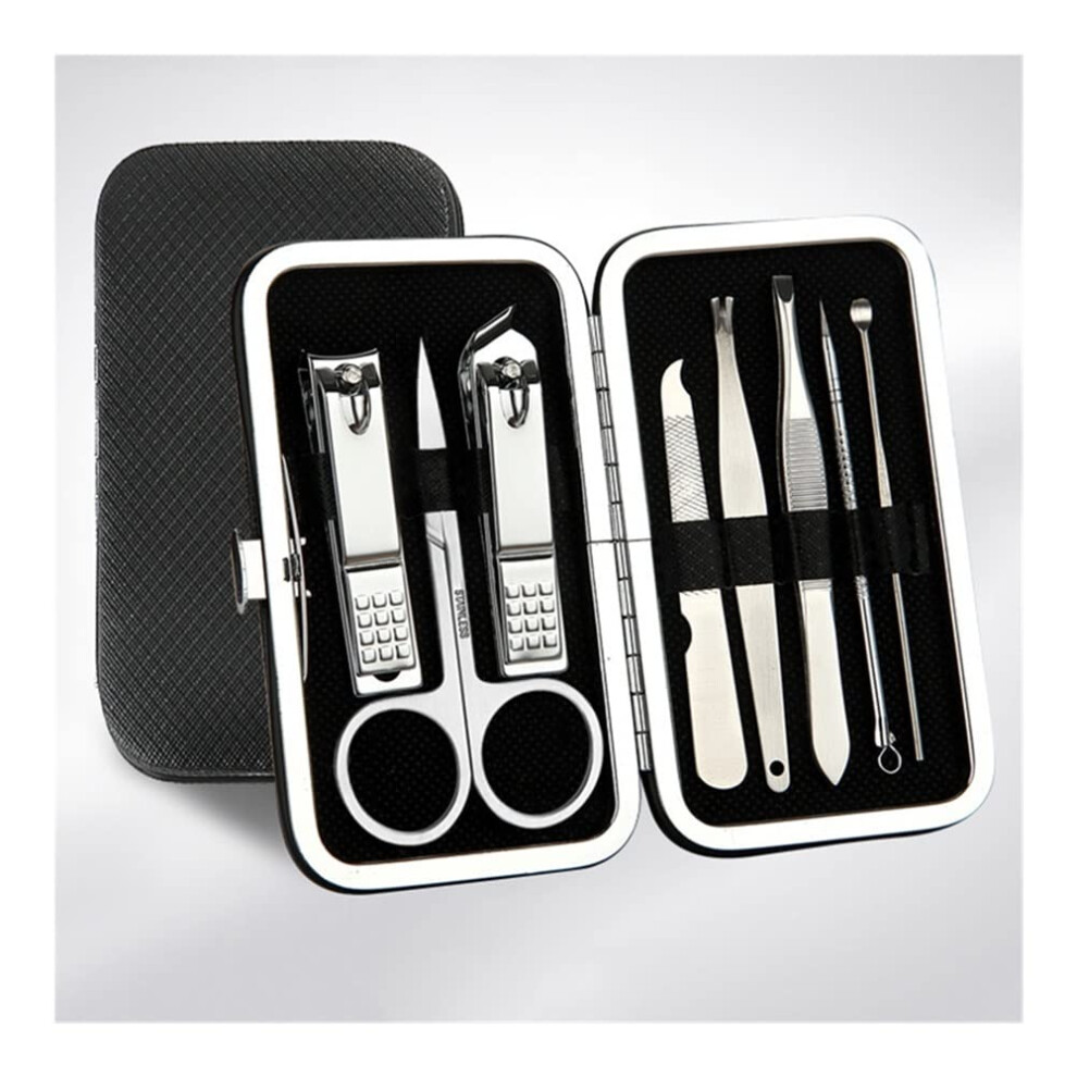Nail Clippers Set 8pcs Stainless Steel Manicure Kit for Toenail and Fingernail Grooming Travel