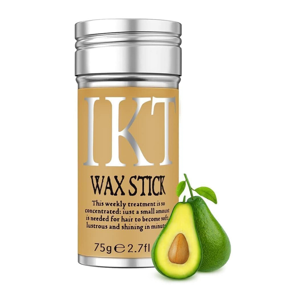 Hair Wax Stick for Smooth Styling and Edge Control, 75g Soft Flexible Hold for Flyaways