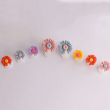 Silicone Toe Separators for Pedicure, Soft Gel Flower Design Toe Spacers, Smudge, Reusable