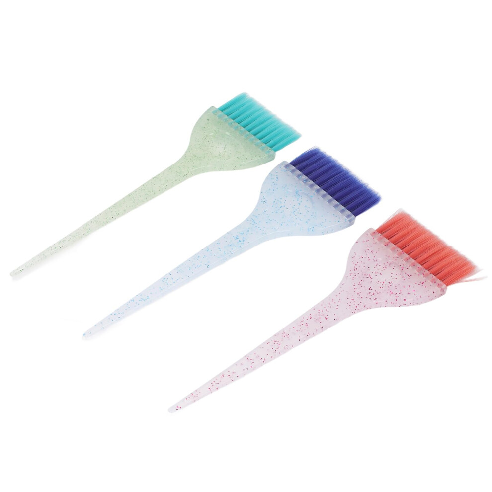Hair Dye Brush Set 3 Pcs Professional Salon Hair Highlighting Applicator with Pointed Tail Grip