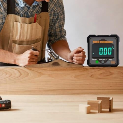 Digital Inclinometer Angle Finder IP54 Waterproof Dustproof LCD Display 1 Precision for Construction Gray 1