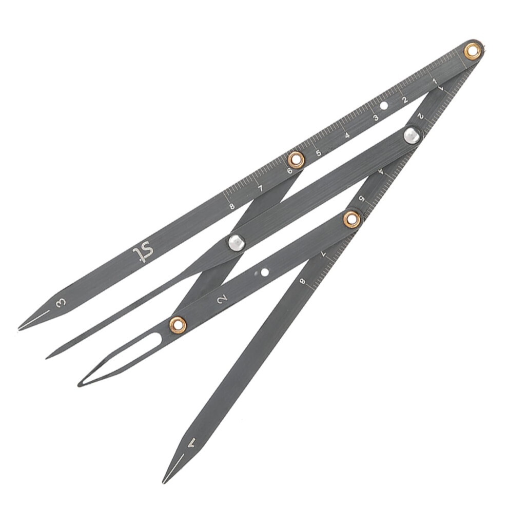 Golden/Black Eyebrow Ruler Ratio Brow Mapping Caliper With Accurate 3Point Positioning Stainless Steel