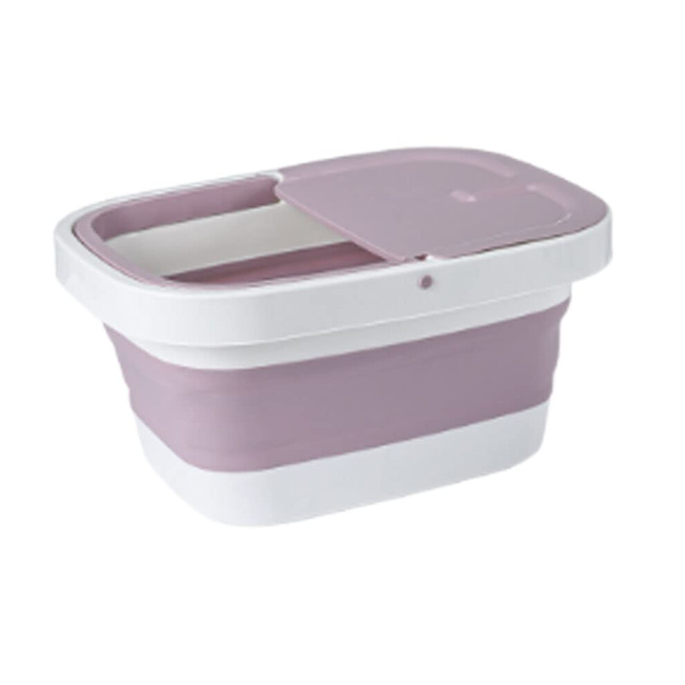 Collapsible Foot Spa with Builtin Massage Rollers, Deep Soaking Foot Bath Tub for Home and Travel