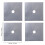 WinysinReusable4PCS Αλουμινένιο Φύλλο Αερίου Προστατευτικό Κάλυμμα Καυστήρα Σόμπας 7
