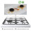 WinysinReusable4PCS Αλουμινένιο Φύλλο Αερίου Προστατευτικό Κάλυμμα Καυστήρα Σόμπας 4