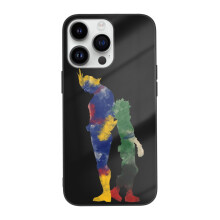 Kompatibilné s Apple, kompatibilné s iPhone 14, puzdro 14, puzdro s potlačou a sklenené puzdro 14, puzdro s potlačou a puzdro My Hero Academia.