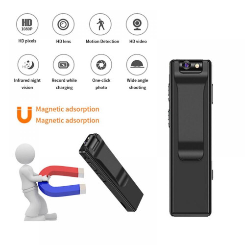 Φορητή ψηφιακή βιντεοκάμερα 1080P Mini Camera, κάμερα σώματος, νυχτερινή όραση,