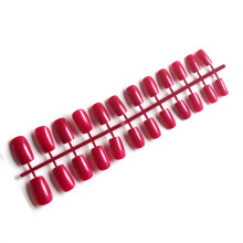 SANAG24Pcs/Pack Uñas postizas cuadradas con forma de ataúd, longitud media, artificiales, para hacer tú mismo, exquisitas, elegantes y con