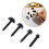 100 τεμάχια DIY μαριονέτα κούκλας 3mm/4mm/5mm/6mm πλαστικές μαύρες καρφίτσες ασφαλείας για 8